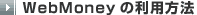 WebMoney�̗��p���@