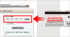カードの裏面に記載されているプリペイド番号を入力して支払います。