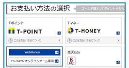 お支払いでWebMoneyを選択